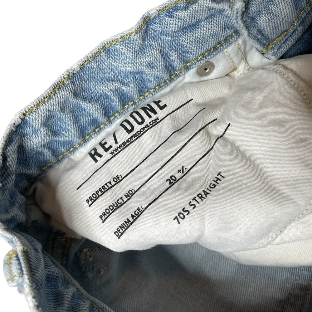 RE/DONE 70s Straight Jeans Size 28 - Picture 7 of 9